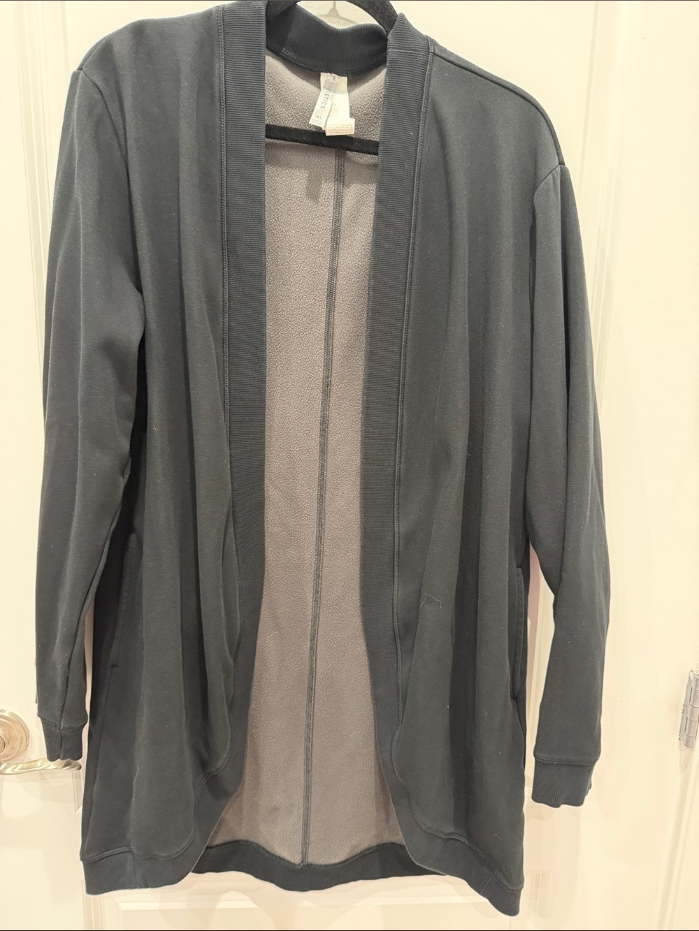 Fabletics Black Open-Front Utility Jacket